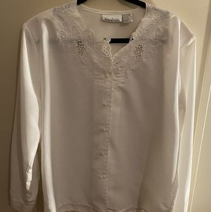 Ellen Parker white blouse.